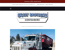 Tablet Screenshot of bradybrotherscontainers.com